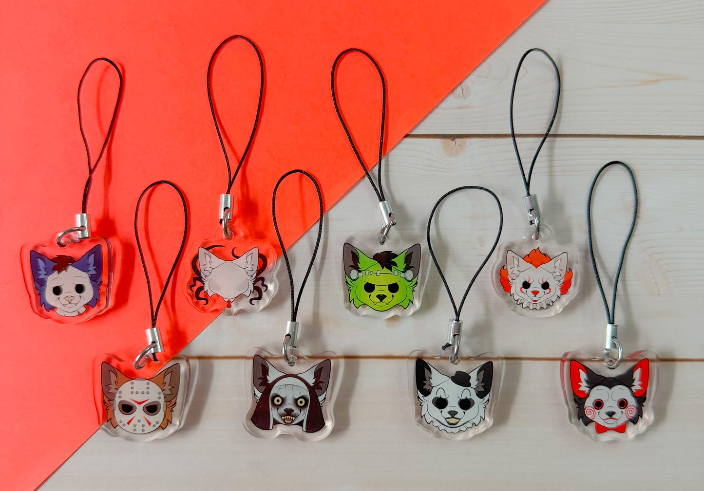 Horror Pups Phone Charms