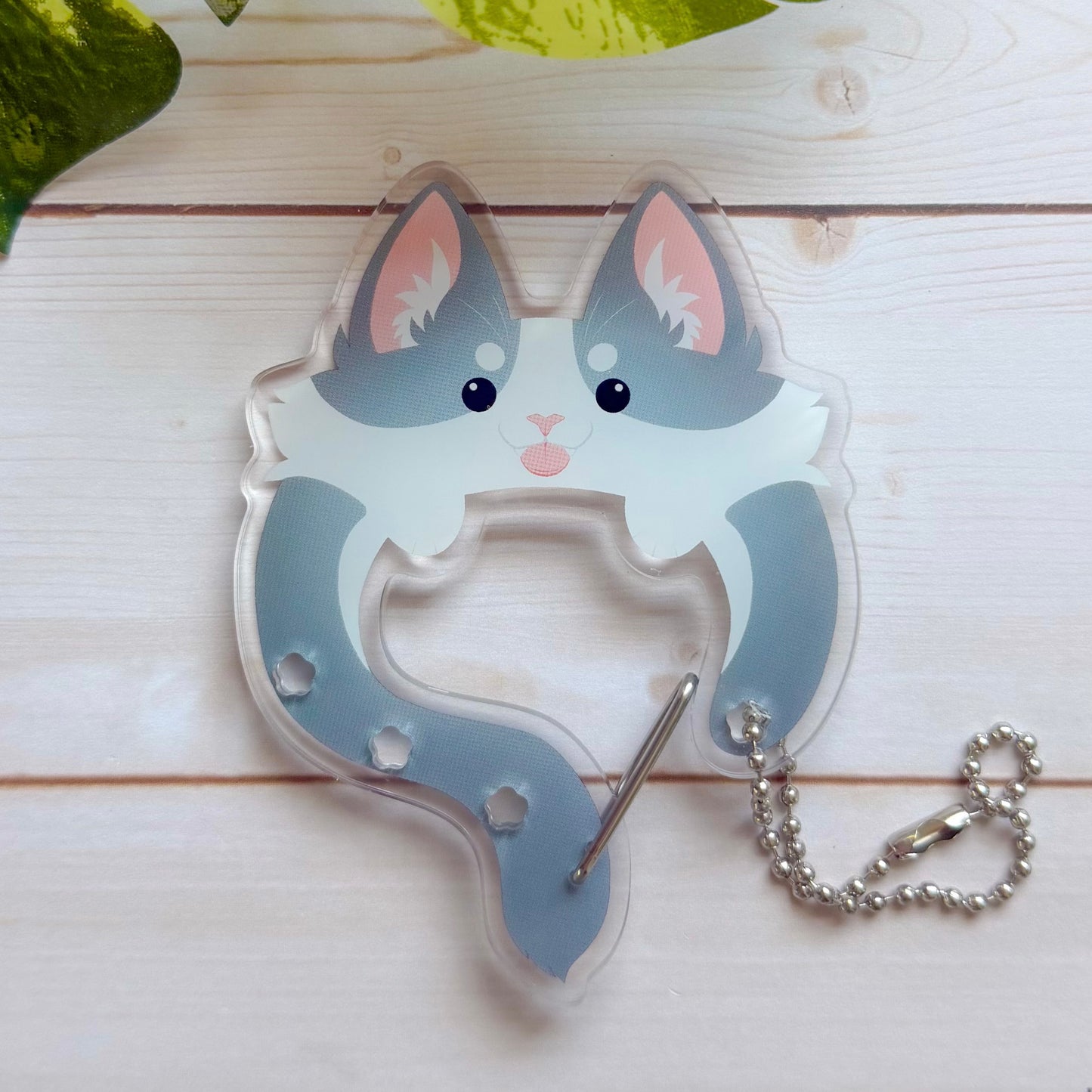Acrylic Cat Carabiners