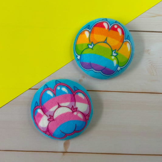 Squishy Pride Paw Pins