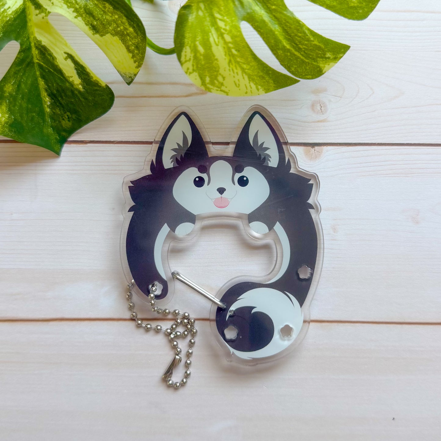 Acrylic Puppy Carabiners