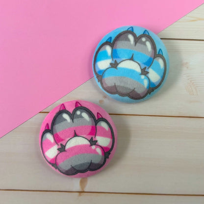 Squishy Pride Paw Pins