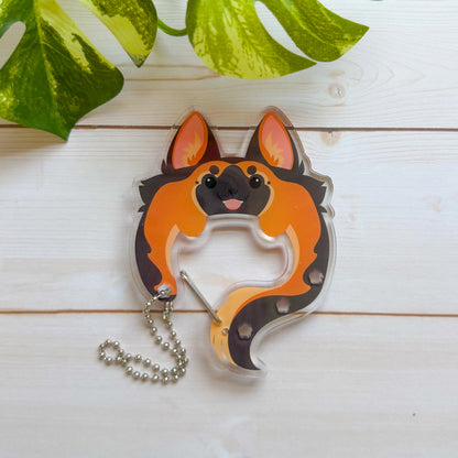 Acrylic Puppy Carabiners