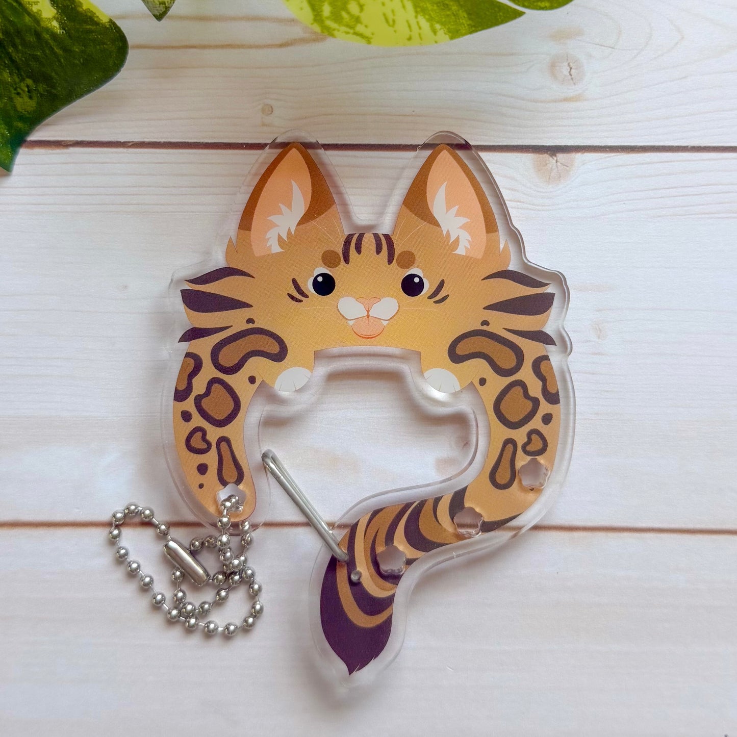 Acrylic Cat Carabiners