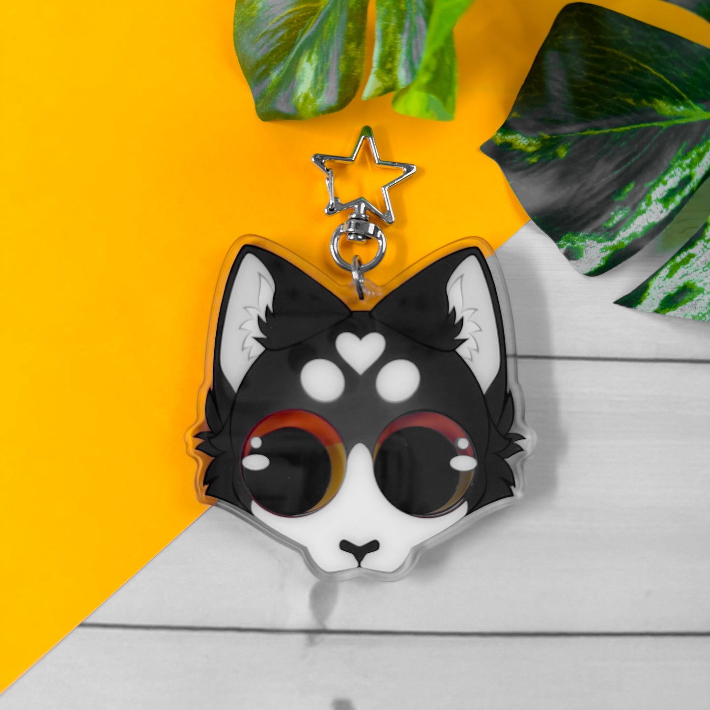 Orb Eyes Acrylic Shaker Keychains