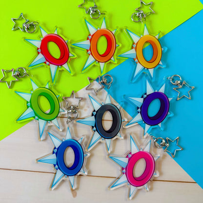AJ-Inspired Spiked Collar Keychains