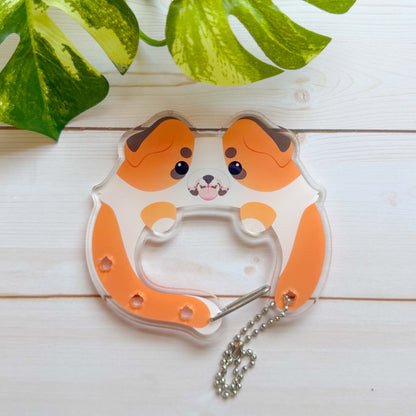 Acrylic Puppy Carabiners