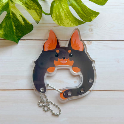 Acrylic Puppy Carabiners