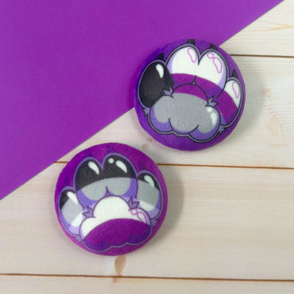 Squishy Pride Paw Pins