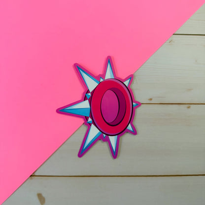 AJ-Inspired Spike Collar Stickers