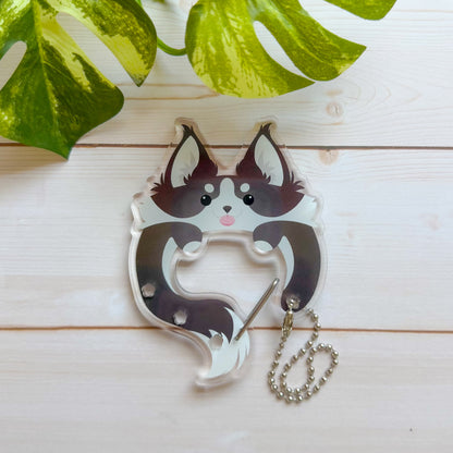 Acrylic Puppy Carabiners
