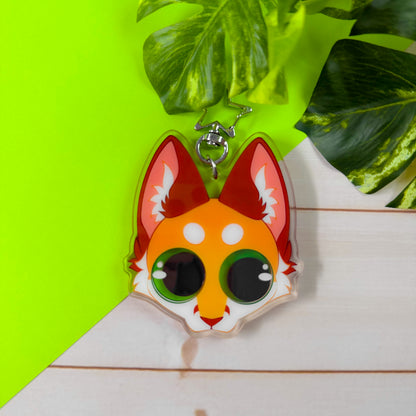 Orb Eyes Acrylic Shaker Keychains