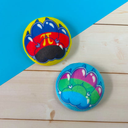 Squishy Pride Paw Pins