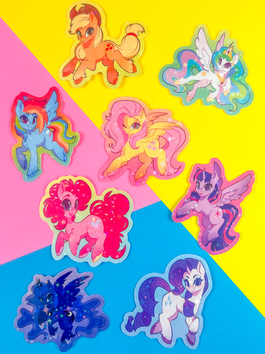 My Little Pony Holographic Vinyl Stickers
