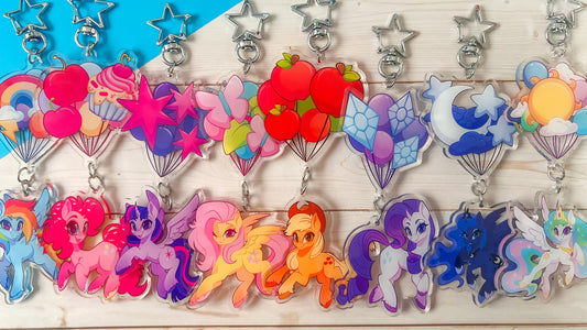 My Little Pony Balloon Dangle Keychain