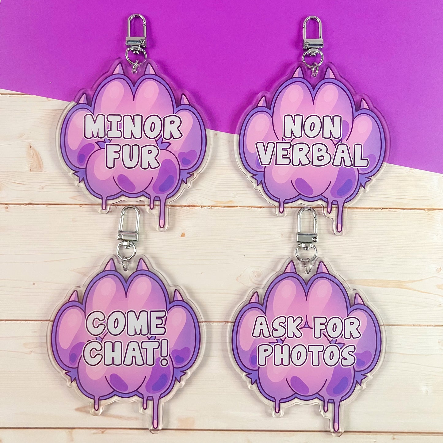 Mood Paw Keychains