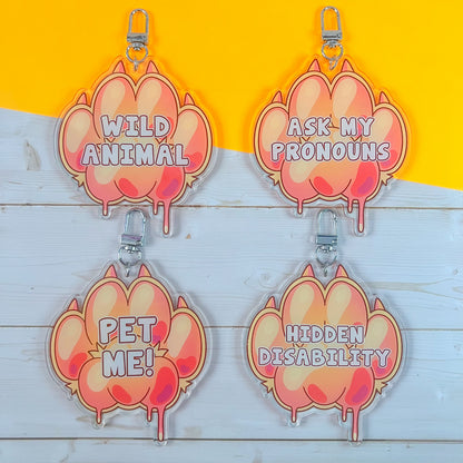 Mood Paw Keychains