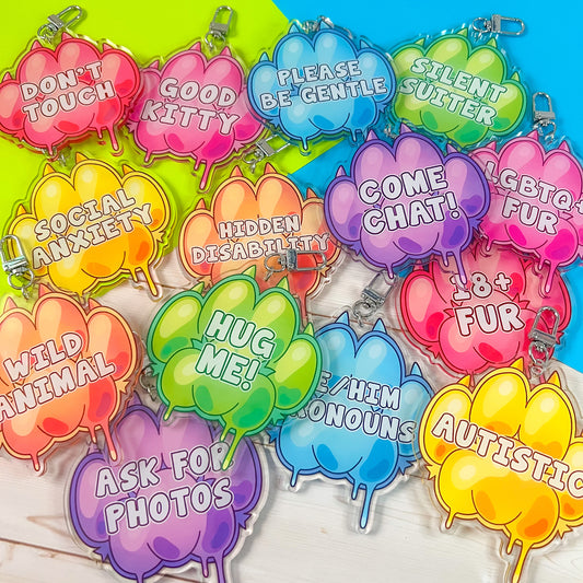 Mood Paw Keychains