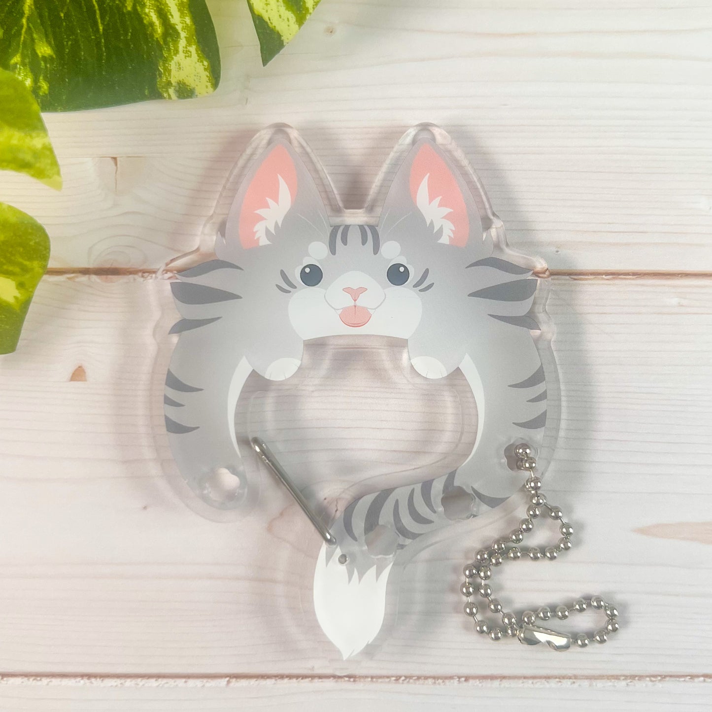 Acrylic Cat Carabiners