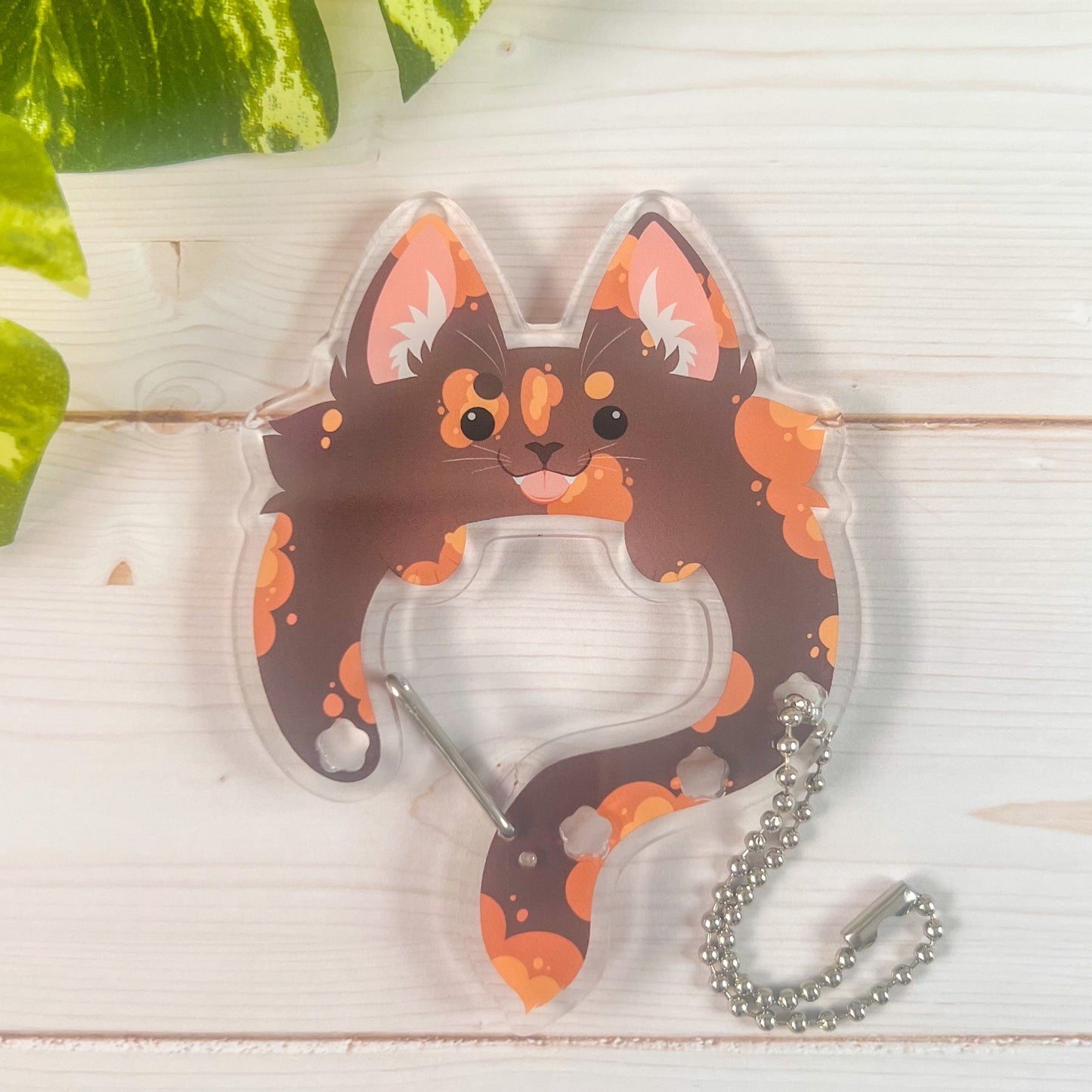 Acrylic Cat Carabiners