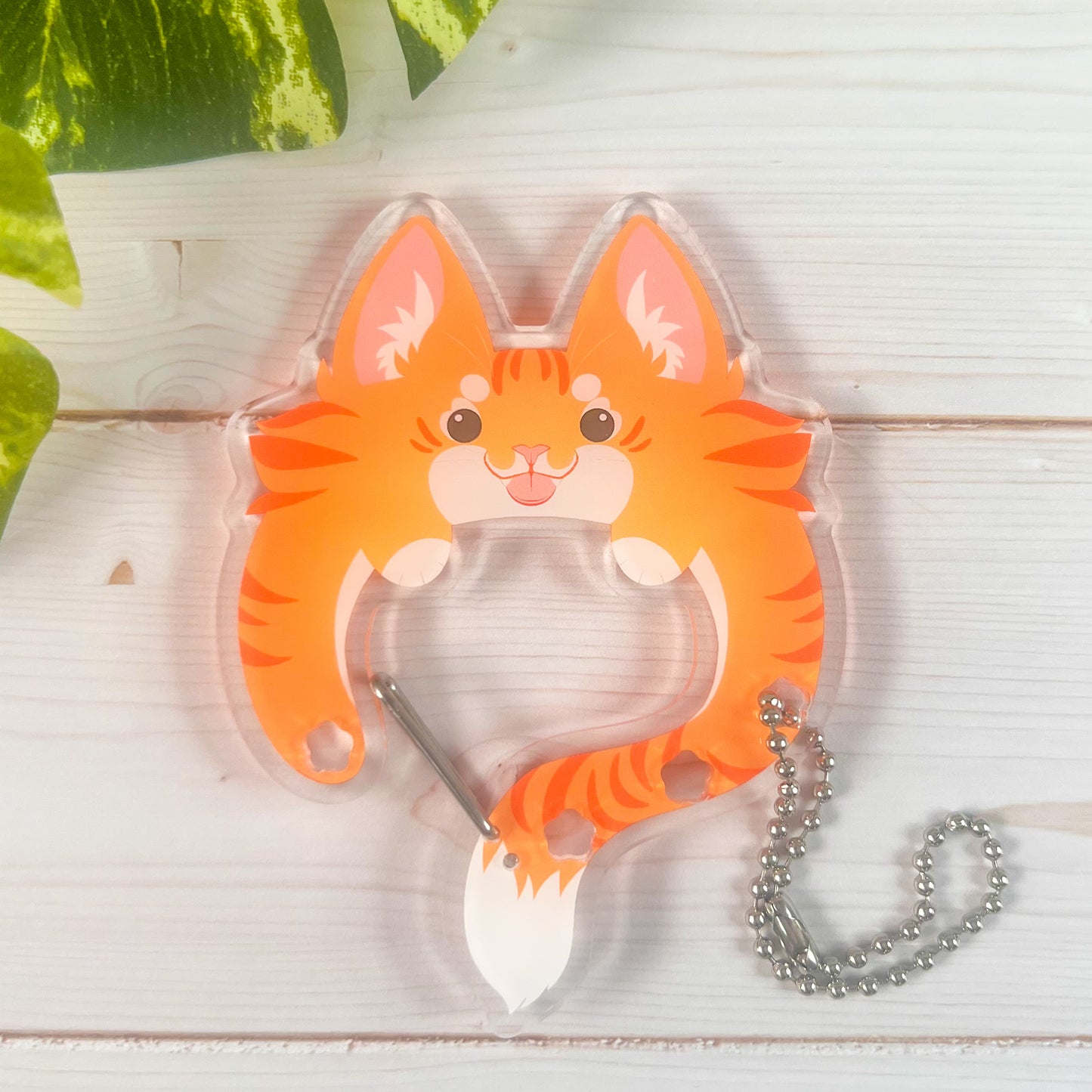 Acrylic Cat Carabiners