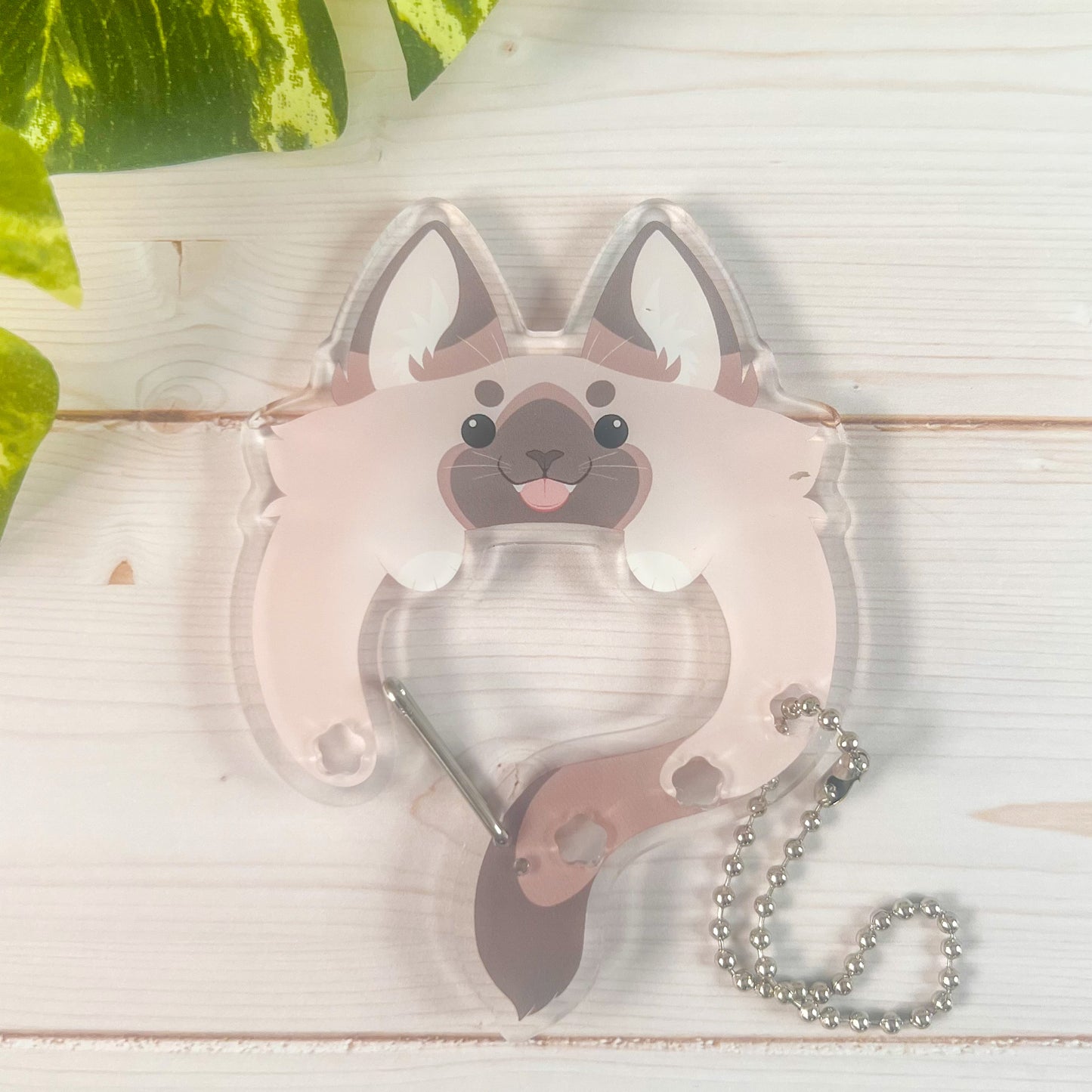 Acrylic Cat Carabiners