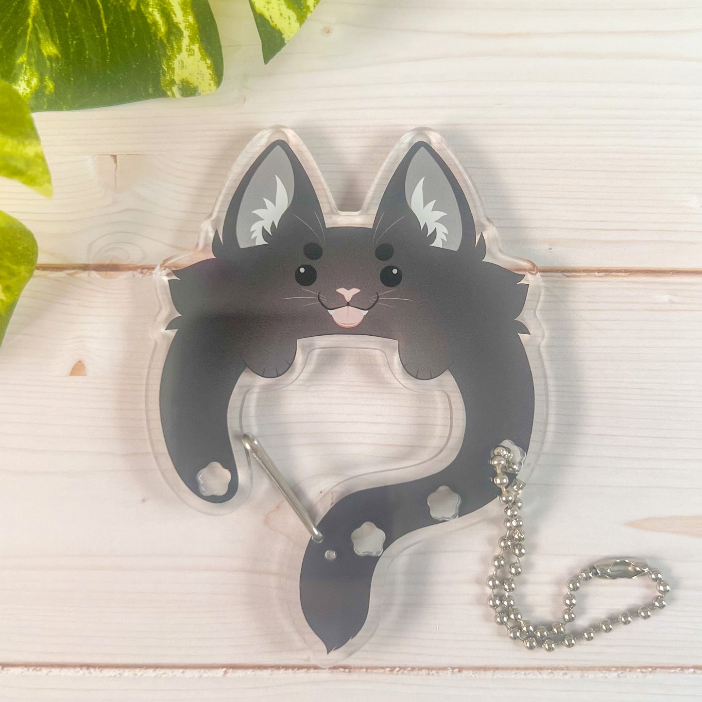 Acrylic Cat Carabiners