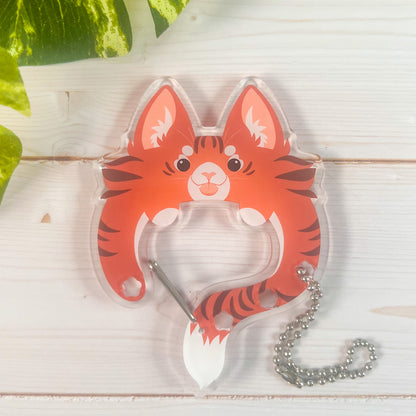 Acrylic Cat Carabiners