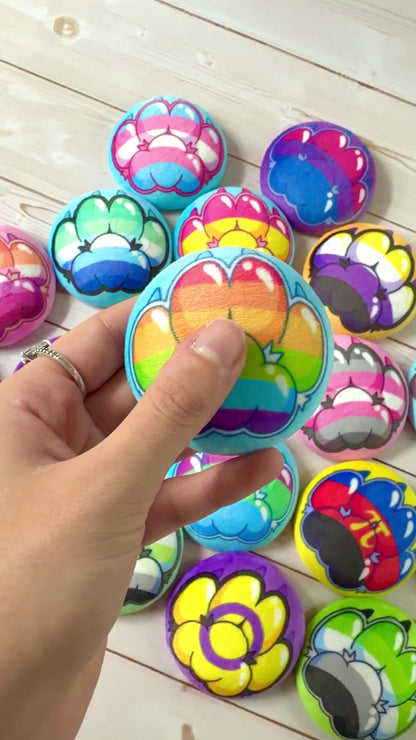 Squishy Pride Paw Pins